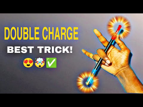 DOUBLE CHARGE PEN SPINNING BEST TRICK || HOW TO PEN SPINNING DOUBLE CHARGE TUTORIAL - Sujoy 😍💯...