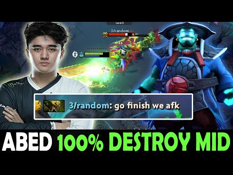 ABED SIGNATURE STORM - 100% DESTROY MID | DOTA 2 Gameplay