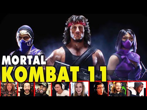 Reactors Reaction To Seeing Rambo, Mileena & Rain In MK11 Kombat Pack 2 Trailer | Mixed Reactions
