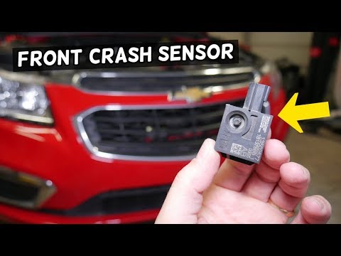 FRONT CRASH AIRBAG SENSOR IMPACT SENSOR LOCATION REPLACEMENT ON CHEVROLET, GMC, BUICK, CADILLAC