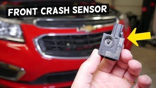 FRONT CRASH AIRBAG SENSOR IMPACT SENSOR LOCATION REPLACEMENT ON CHEVROLET, GMC, BUICK, CADILLAC