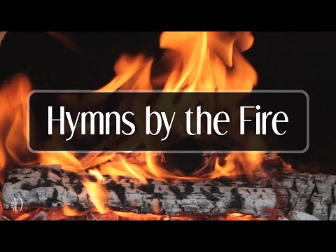 Fireplace with Hymns | Rest in Him | Daily Inspiration #fireplace #hymns