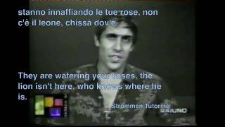 Azzurro Adriano Celentano Karaoke con Testi with Lyrics English and Italian