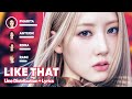 BABYMONSTER LIKE THAT Line Distribution Lyrics Karaoke PATREON REQUESTED