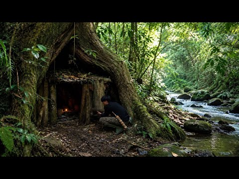 Episode 3: Building a secret base inside a tree infested with insects, surviving in the forest.