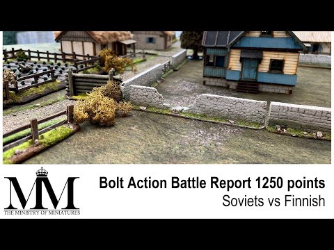 Bolt Action Battle Report: Soviets v Finnish 1250 points #warlordgames #boltaction