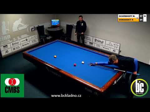 Czech  3-cushion - 13th round Markus Schönhoff v Pavel Domanský