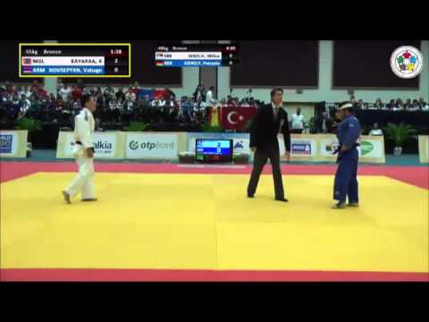 World Championships Juniors, Miami 2014 Bronze -55kg BAYARAA (MGL) - HOVSEPYAN (ARM)