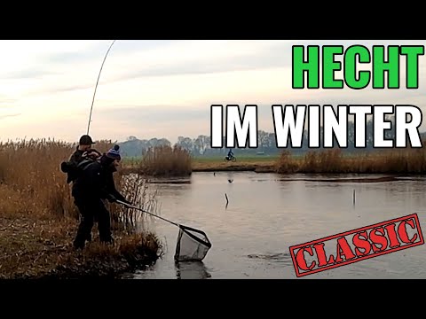 Im Winter auf Hechte am Polder! || Classic Folge || Pantoffel angelt
