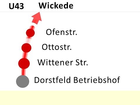 DSW21 Ansagen U43 Dorstfeld - Wickede