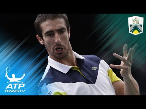 Jaw-dropping Pablo Cuevas tweener shot vs Nadal | Rolex Paris Masters 2017
