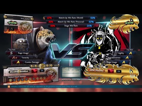 AhSaaN12ilaHi(Leroy) VS Catalyst (King) Tekken 7 Ranked
