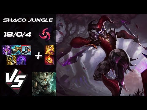 JUNGLE Shaco vs Rengar - NA Grandmaster Patch 25.S2.4
