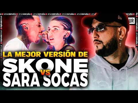 🔴 SKONE DOESN'T FORGIVE A SINGLE MISTAKE 🔴 | PIEZAS REACTS TO SARA SOCAS VS SKONE | FMS SPAIN J9 ...