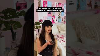 It&#39;s 2004 &amp; you&#39;re in a Jessica Simpson vs. Ashlee Simpson fight! #early2000s #nostalgia