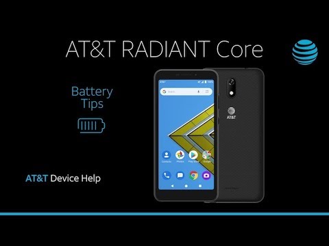 Learn about Battery life of the AT&T RADIANT CORE | AT&T Wireless