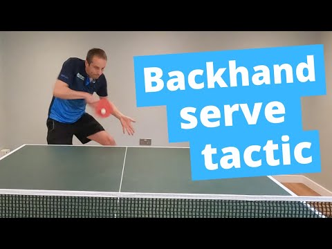 Very effective backhand serve tactic