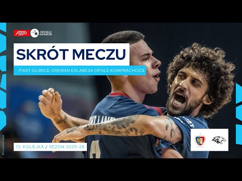 Piast Gliwice - Dreman Exlabesa Opole Komprachcice 6:0 SKRÓT | 13. kolejka (2025/26)