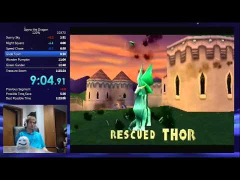 Spyro the Dragon 120% Speedrun in 1:25:15
