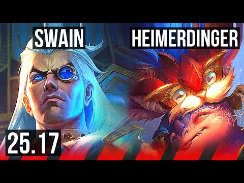 SWAIN vs HEIMERDINGER (TOP) | EUW Master | 25.17
