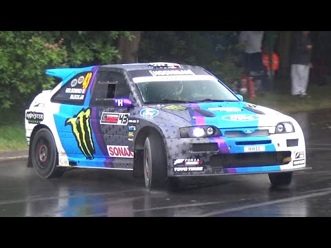 Ken Block's Cossie V2 at Goodwood FOS 2019! - Ford Escort Cosworth Rally Car with Anti-Lag!