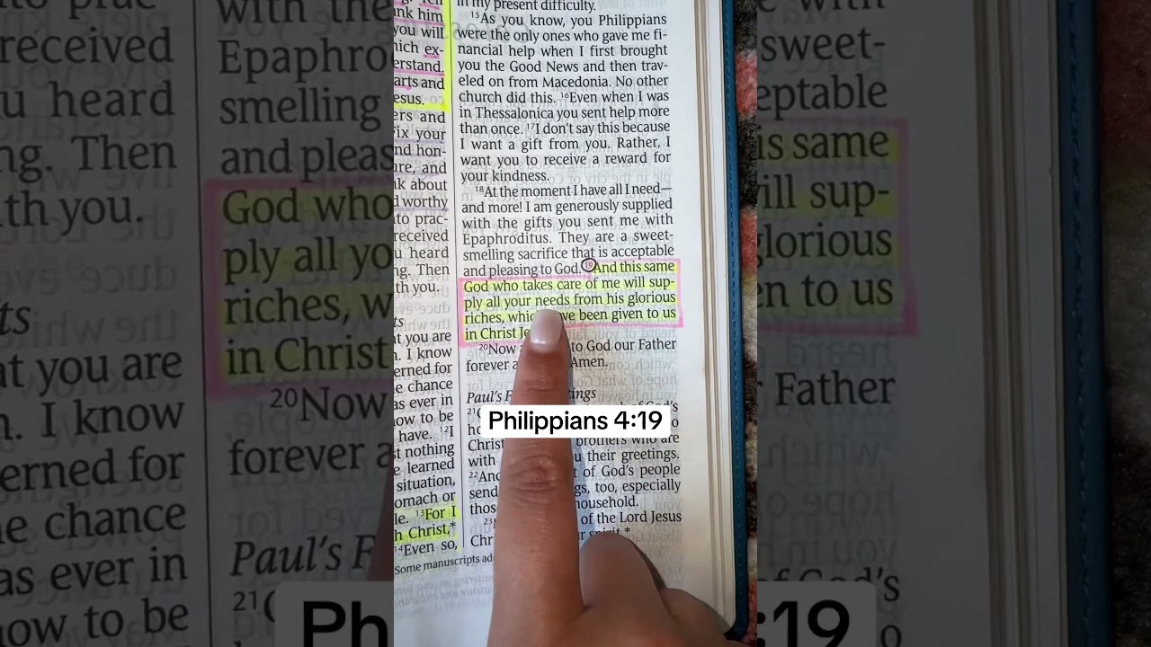 💰 God Will Provide Everything You Need (Philippians 4:19)