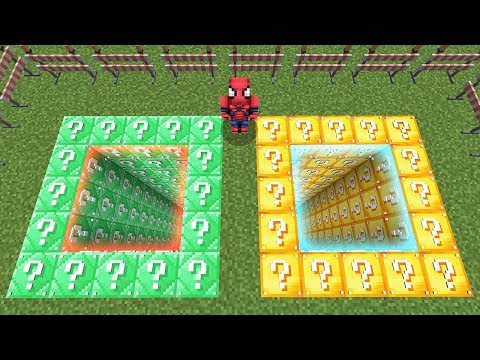 YANLIŞ ŞANS BLOKLARI ÇUKURUNU SEÇERSEN ÖLÜRSÜN - Minecraft