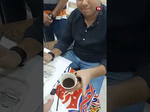 معرض «بداية» للرسم بالقهوة والورق البردي فى دار الأوبرا المصرية