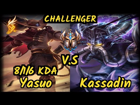 PENTA xKenzuke (YASUO) vs KASSADIN - 8/1/6 KDA MID CHALLENGER GAMEPLAY - EUW