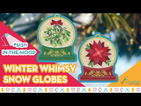 Stitch Fun Snow Globes with your Embroidery Machine!
