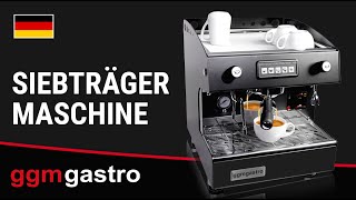 Machine à café porte-filtre – 1 groupe – avec système de préinfusion inclus
