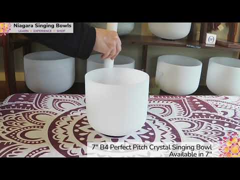 7" B4 Perfect Pitch Crystal Singing Bowl