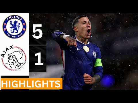 Caicedo & Enzo Goals Chelsea vs Ajax 4 1   Champions League Highlights