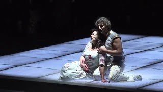 Krassimira Stoyanova and Jonas Kaufmann in the final act of Giuseppe Verdi's AIDA