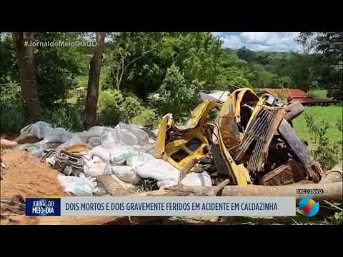 Dois mortos e dois feridos em acidente em Caldazinha