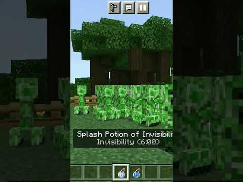 Use of Potion of Invisibility on Minecraft 😱😱🤩 #minecraft #shorts