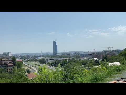 Beograd, pogled sa Bežanijske kose na 40C