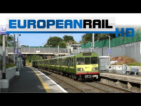 Iarnród Éireann Irish Rail DART 8100 EMU 8135 + 8129 + 8108 passes Killester Station