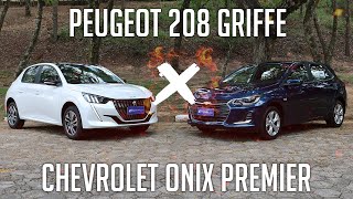 Peugeot 208 Griffe x Chevrolet Onix Premier