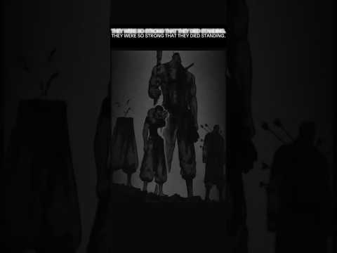 they were so strong that they died standing #