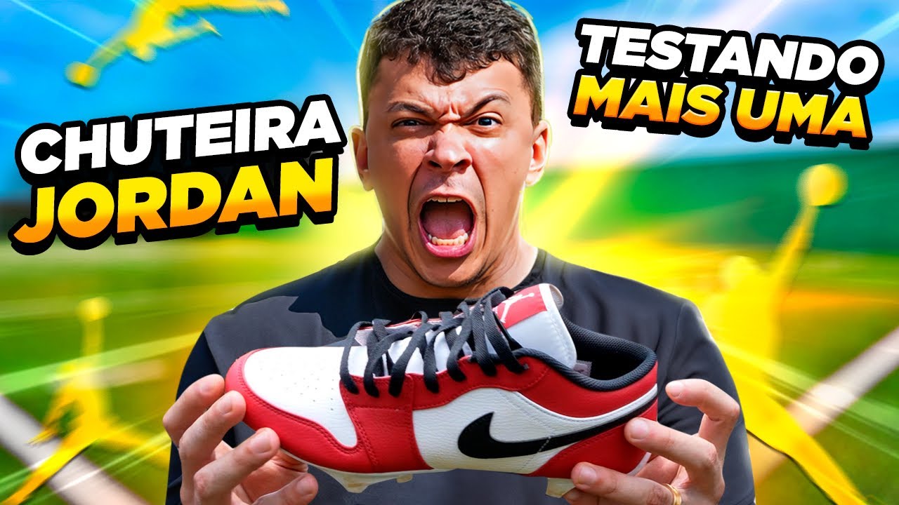 TESTAMOS UMA NOVA CHUTEIRA JORDAN!! *será que vale a pena?* 🤔