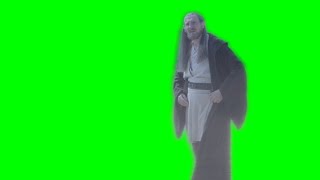 Qui-Gon Jinn “well, took you long enough” green screen