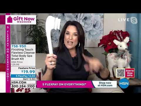 Finishing Touch Flawless Cleanse Total Body Spa Brush Kit