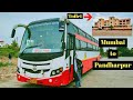 Mumbai To Pandharpur Full Bus Journey MSRTC Sleeper Seater Bus Cabin Ride Dive Ghat