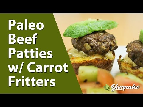 Paleo Beef Patties with Carrot Fritters Recipe
