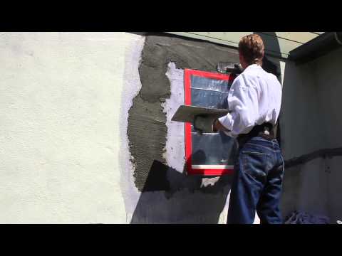 How to repair a bad stucco patch.