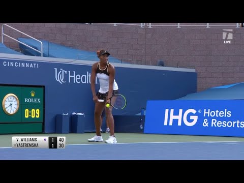 Venus Williams vs Dayana Yastremska - 2020 WTA Cincinnati 1R - Highlights