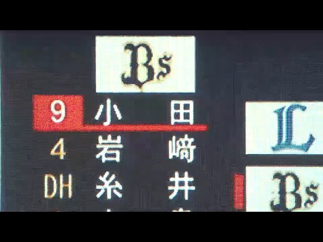 【1回裏】積極スイング!! バファローズ・小田 プロ初1番で初球捉えた!! 2015/8/7 Bs-L