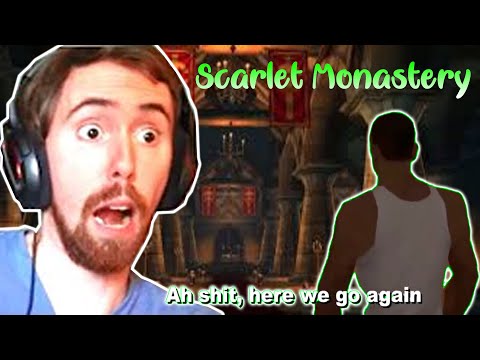 Asmongold FIRST Scarlet Monastery Dungeon Clear - Classic WoW Release