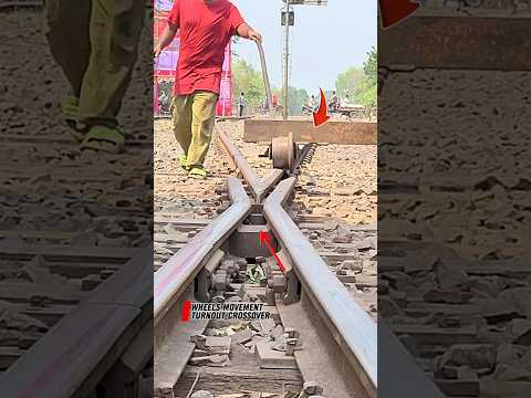 Engineered alignment for perfect wheel movement.#shorts #railtrack #railroad #foryou